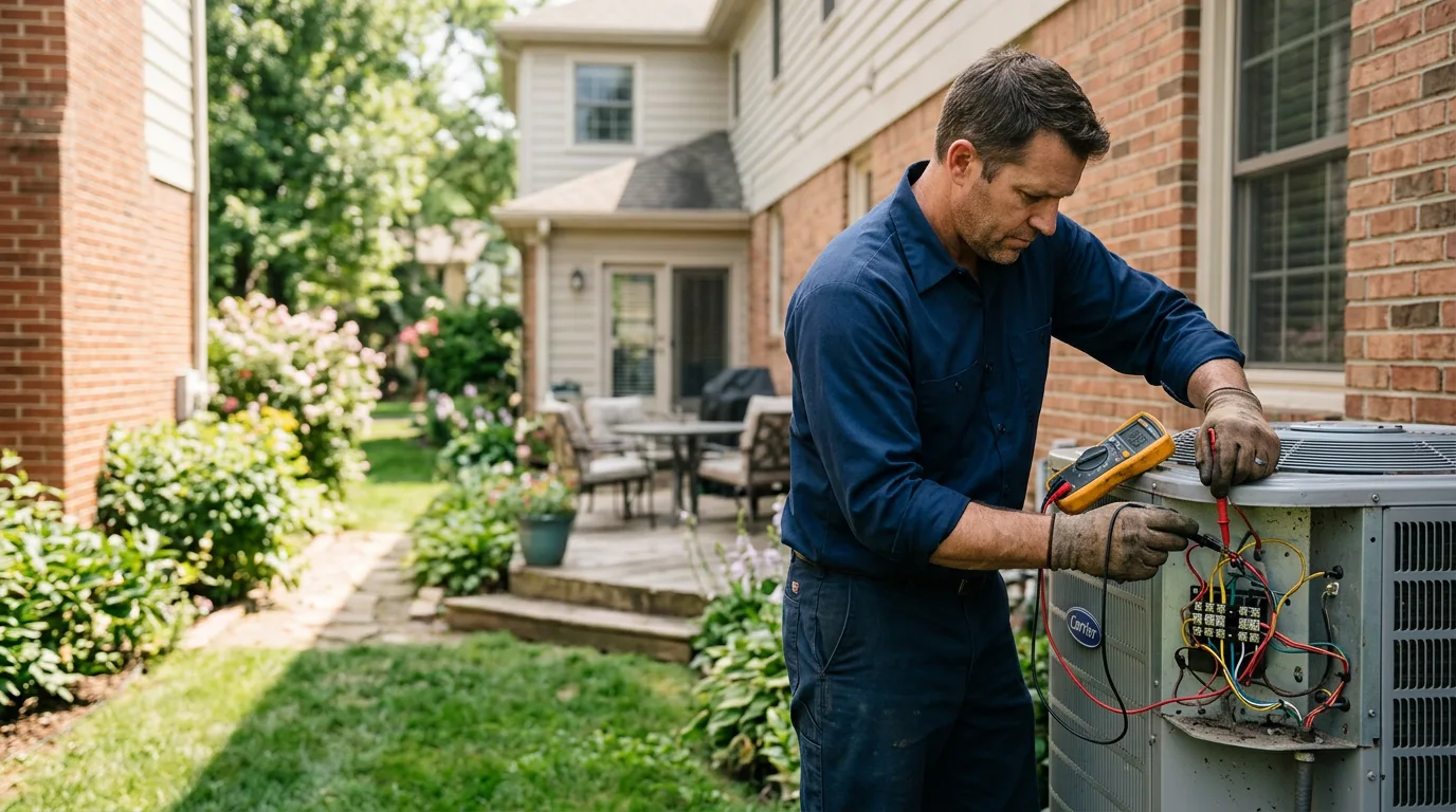 HVAC technician working near Barrington, NJ